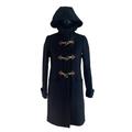 J. Crew Jackets & Coats | J. Crew Convertible Wool Toggle Coat Detachable Hood Lined Jacket Womens Size 0 | Color: Black | Size: 0