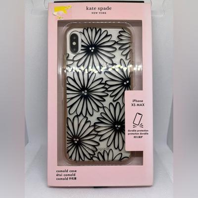 Kate Spade Cell Phones & Accessories | Kate Spade Iphone Xs Max Phone Case Clear Black Daisies New | Color: Black | Size: Os