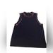 J. Crew Tops | J. Crew Women’s Sz L Sequins Edges 50% Merino Wool Tank Top Zip Back Lightweight | Color: Blue | Size: L