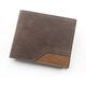 YIHANSS Card Wallets Mens Wallets Leather Tri-fold Short Wallet Male Retro Business Coin Purse Bag Multifunctional Card Wallet (Color : Light Grey)
