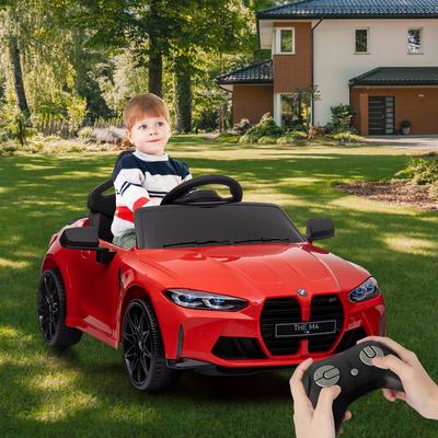 12V Ride On Car for Kids，Licensed BMW M4 Battery Powered Vehicle Car