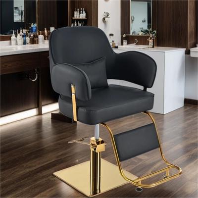 Adjustable PU Leather Salon Chair with Heavy Duty Hydraulic Pump