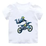 T-shirt de motocross drôle pour enfants T-shirt cool pour enfants T-shirt décontracté pour bébés