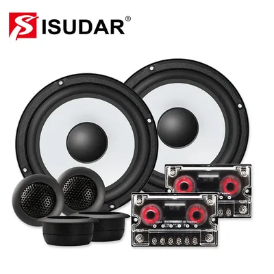 ISUDAR SU601 Auto Komponente Lautsprecher System 6,5 Zoll 2 Weg Fahrzeug Tür Auto Audio Stereo Lautsprecher Set HiFi Mit Hochtöner crossover