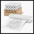 Papier d'impression thermique sans fil rouleau de papier A4 Bluetooth A40 X8 210x30mm