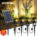 1 à 4 RGB extérieur paysage solaire lumière LED IP65 étanche lampe solaire marche/arrêt automatique solaire applique murale jardin Patio pelouse lampe
