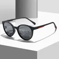 Crixalis runde polarisierte Sonnenbrille für Männer Mode Vintage trend ige Punk Sonnenbrille