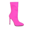 Herbst Winter Socken Boot Frauen High Heels Sexy Schuhe Plus Größe Spitz Einfarbig Stretch Stiefeletten Femmes Bottes 2024