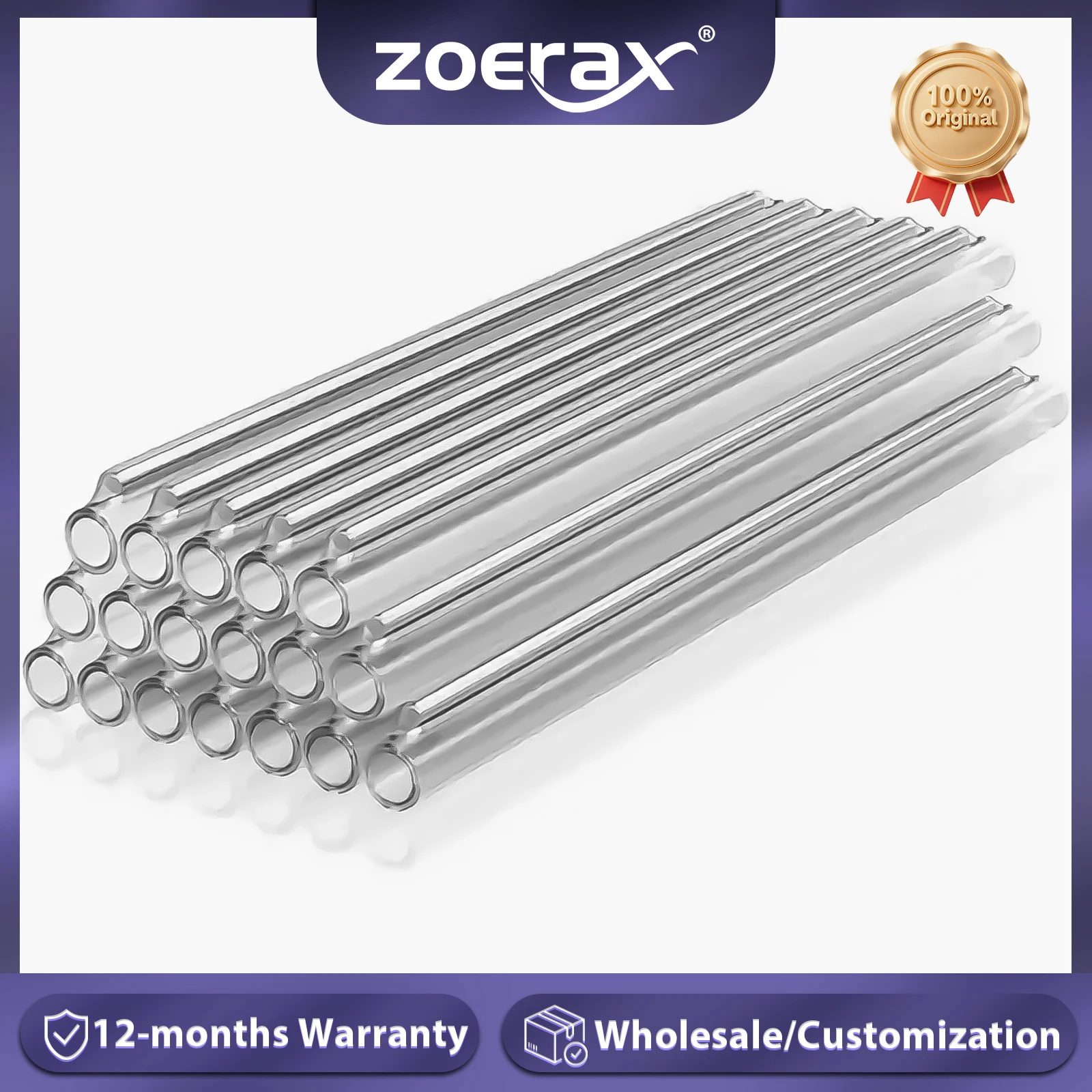 ZoeRax Wärmeschrumpfschlauch für Glasfaserkabel, 60mm Durchmesser, Fusionsspleißschutz-Hülse, Wärmeschrumpfschlauch für Glasfaser, Heißschmelzverfahren Image