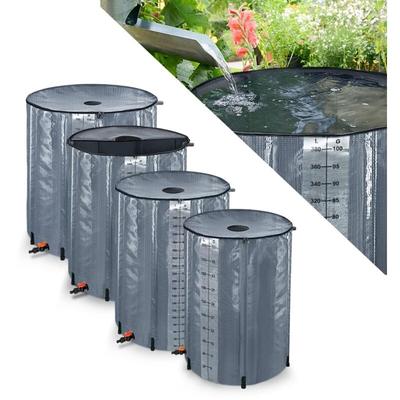 Naizy - Regentonne 750 Liter Regenwassertonne Zusammenklappbar Regenwassertank mit pvc Image
