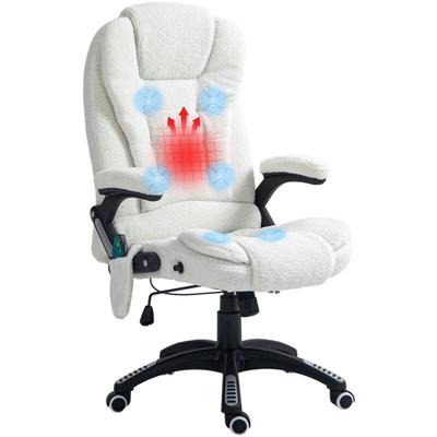Vinsetto - Bürostuhl mit Vibrationsmassage, Ergonomisch Schreibtischstuhl mit Heiz-, Liegefunktion, Image