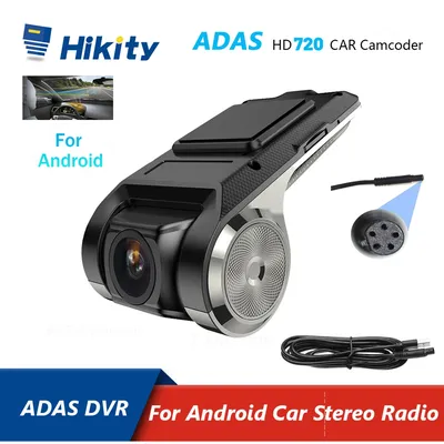 Hikity Car DVR ADAS Dash Cam Camera Full HD Auto Recorder 2022 Hidden Type for Android Multimedia