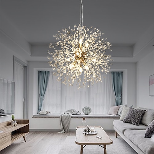 40/50/55/60 cm led pendelleuchte sputnik design globus design metall modern style floral style globus galvanisiert kunstvoll modern 220-240v Image