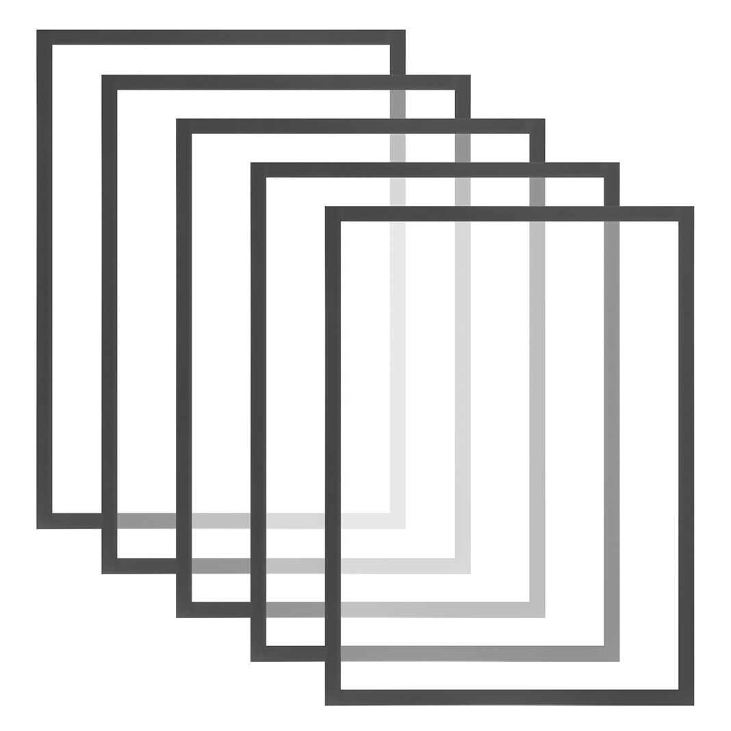 KARAT Dokumentenhalter Magnetisch 5er-Set - Grau / A3 Image