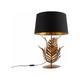 Botanica - Lampe de table avec Abat-Jour - 1 lumière - ø 40 cm - Noir et Or - Rustique - éclairage
