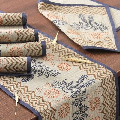 Azure Palace,'Azure and Ivory Table Runner and Placemats (7 Pieces)'