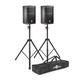 JBL PRX412M 12 Passive PA Speaker Pair with Stands