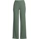 Starfish Wide Leg Stretch Jersey Trousers, Women, size: 14-16, regular, Green, Cotton-blend, by Lands' End