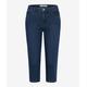 5-Pocket-Jeans BRAX "Style SHAKIRA C" Gr. 38K (19), Kurzgrößen, blau (dunkelblau) Damen Jeans 5-Pocket-Jeans
