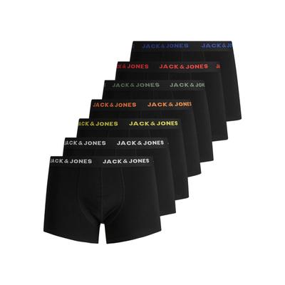 Trunk JACK & JONES JUNIOR "JACBASIC TRUNKS 7 PACK NOOS JNR", Baby, Gr. 164, schwarz, Jersey, Obermaterial: 95% Baumwolle