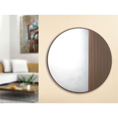 Wandspiegel CASABLANCA BY GILDE "Spiegel "Living", braun, B:70cm H:70cm T:2,5cm, MDF, Spiegel Image