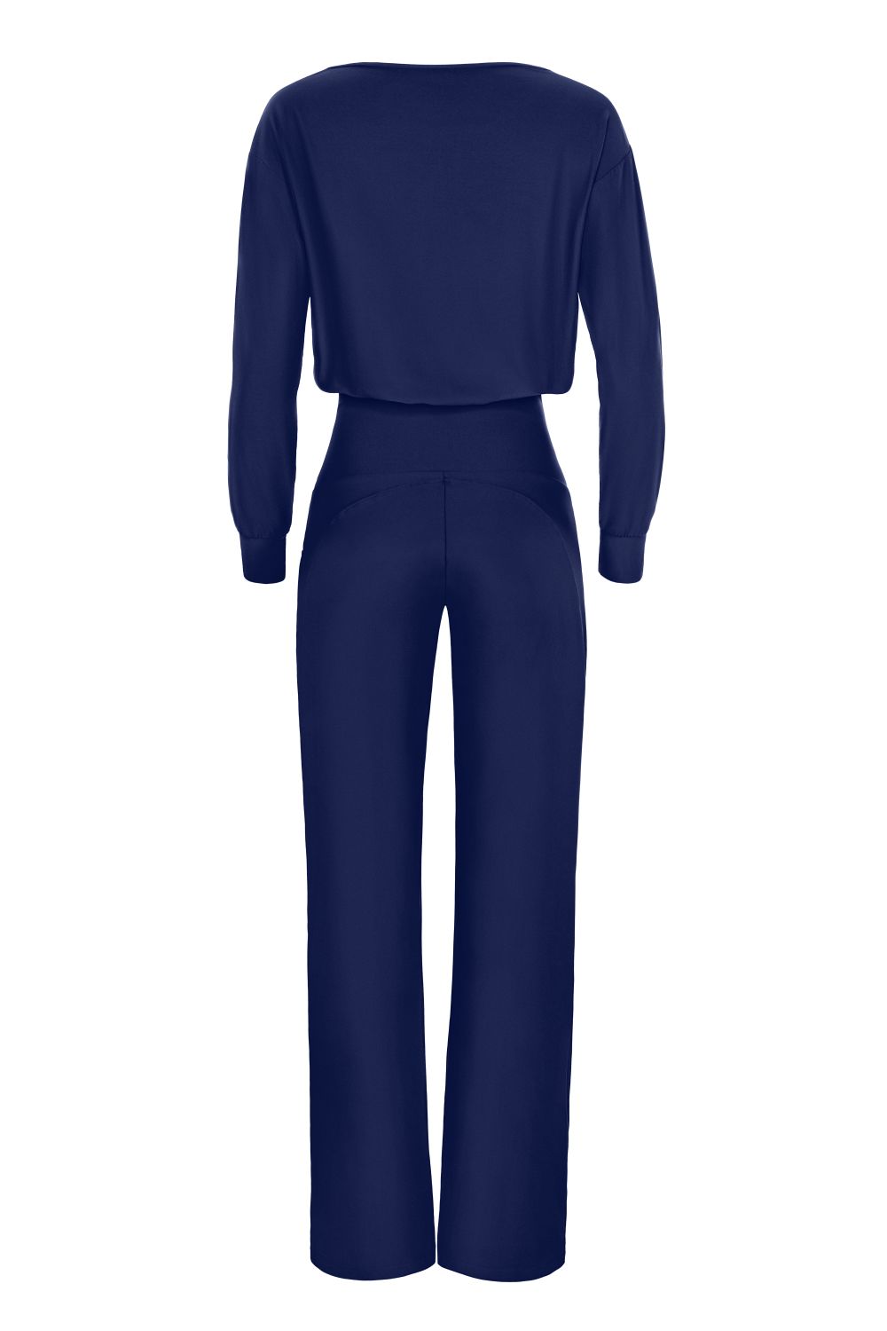 Jumpsuit WINSHAPE "JS101LSC", Damen, Gr. XL, Normalgrößen, blau (dunkelblau), 85% Polyester, 15% Elasthan, Rundhals, Overalls Jumpsuit, Functional Comfort