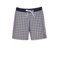 Bermudas TRIGEMA "TRIGEMA Shorts mit hypnotisierendem Design" Gr. 140, Normalgrößen, blau (navy) Kinder Hosen Shorts