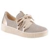 Slip-On Sneaker GABOR, Damen, Gr. 39, gold (goldfarben), Textil, Glattleder, Glitzer, sportlich, Schuhe, Plateausneaker mit Best Fitting-Ausstattung für eine gute Passform
