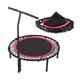 Exercise Trampoline Foldable Exercise Trampoline, Rebounder for Adults Kids Fitness with Adjustable Handle Bar, Max Load 800Lbs Fitness Trampoline (Style2)