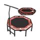 Exercise Trampoline Trampoline for Adults Kids Fitness, with Adjustable Handle Bar for Indoor/Outdoor/Garden/Yoga Workout Exercise Fitness Trampoline (Style5)