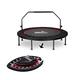 Exercise Trampoline Portable Foldable Trampoline - 50" In-Home Mini Rebounder with Adjustable Handrail Bar, Fitness Body Exercise, 3 Colors Fitness Trampoline (Black)