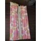 Vintage Plastic pPink Floral Knitting Needle Wrap Case with Mixed pairs of Knitting Needles
