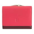 DuDu - Corsica Geldbörse RFID Schutz Leder 11 cm Portemonnaies Pink Damen