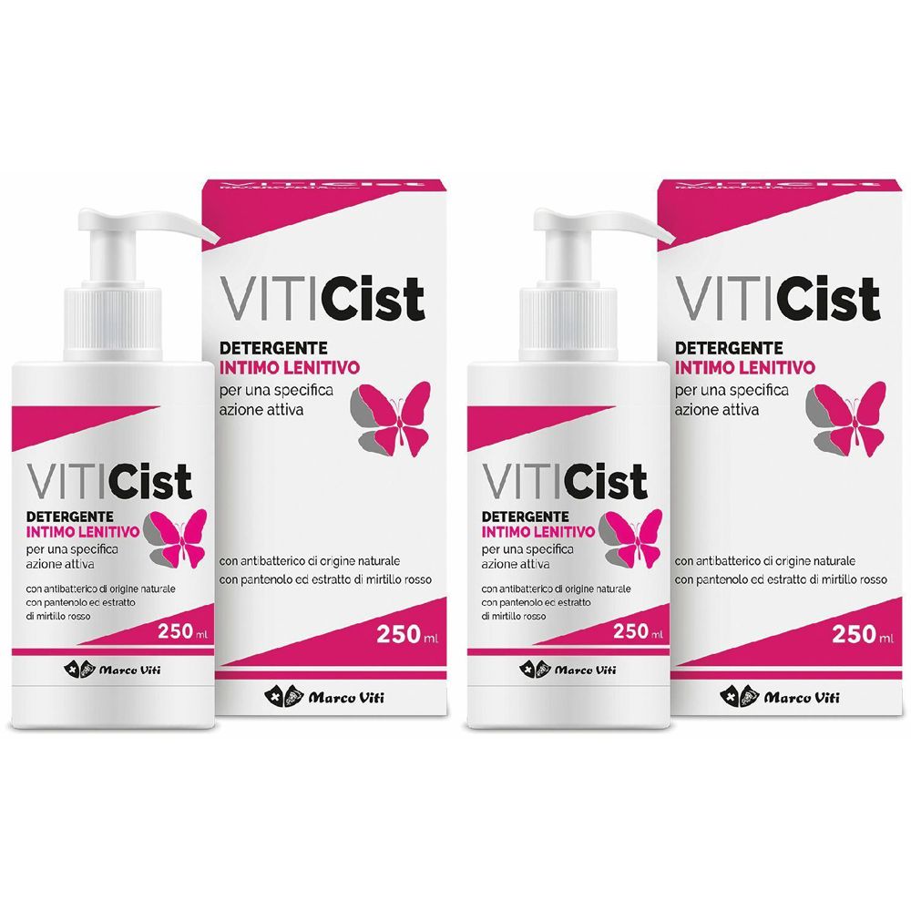 VitiCist Detergente Intimo Lenitivo 2x250 ml Gel detergente