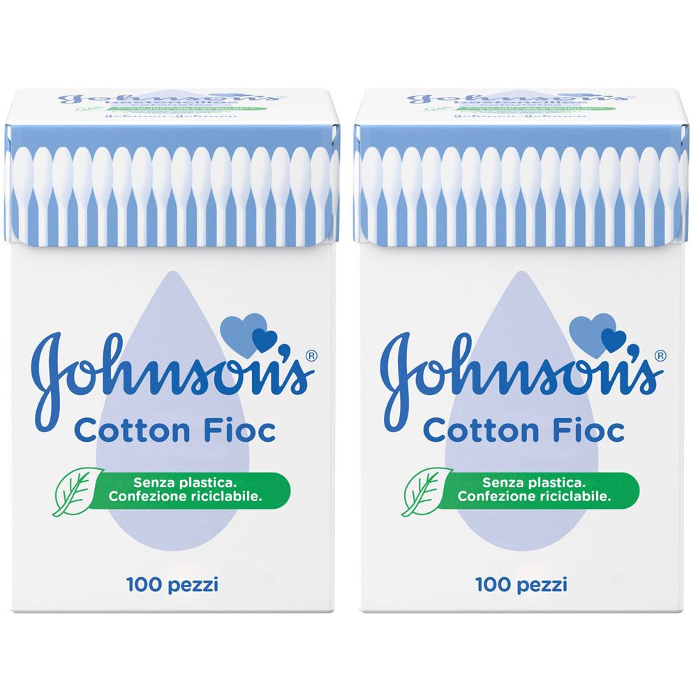 Johnson's® Baby Cotton Fioc 2x100 pz Bastoncino