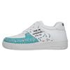 Sneaker DOGO "Dice Sneakers Wonder Lola Bunny Damen Sneaker / Female", Damen, Gr. 38, Normalschaft, grün (weiß, grün), Lederimitat, Schuhe, Vegan