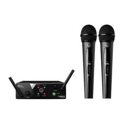 AKG Used WMS40 Mini Dual Vocal Set Wireless Microphone System (Band: A & C) 3350X00050