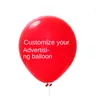 100 pezzi/set pubblicità design palloncino stampa palloncino promozione vacanza pubblicità logo