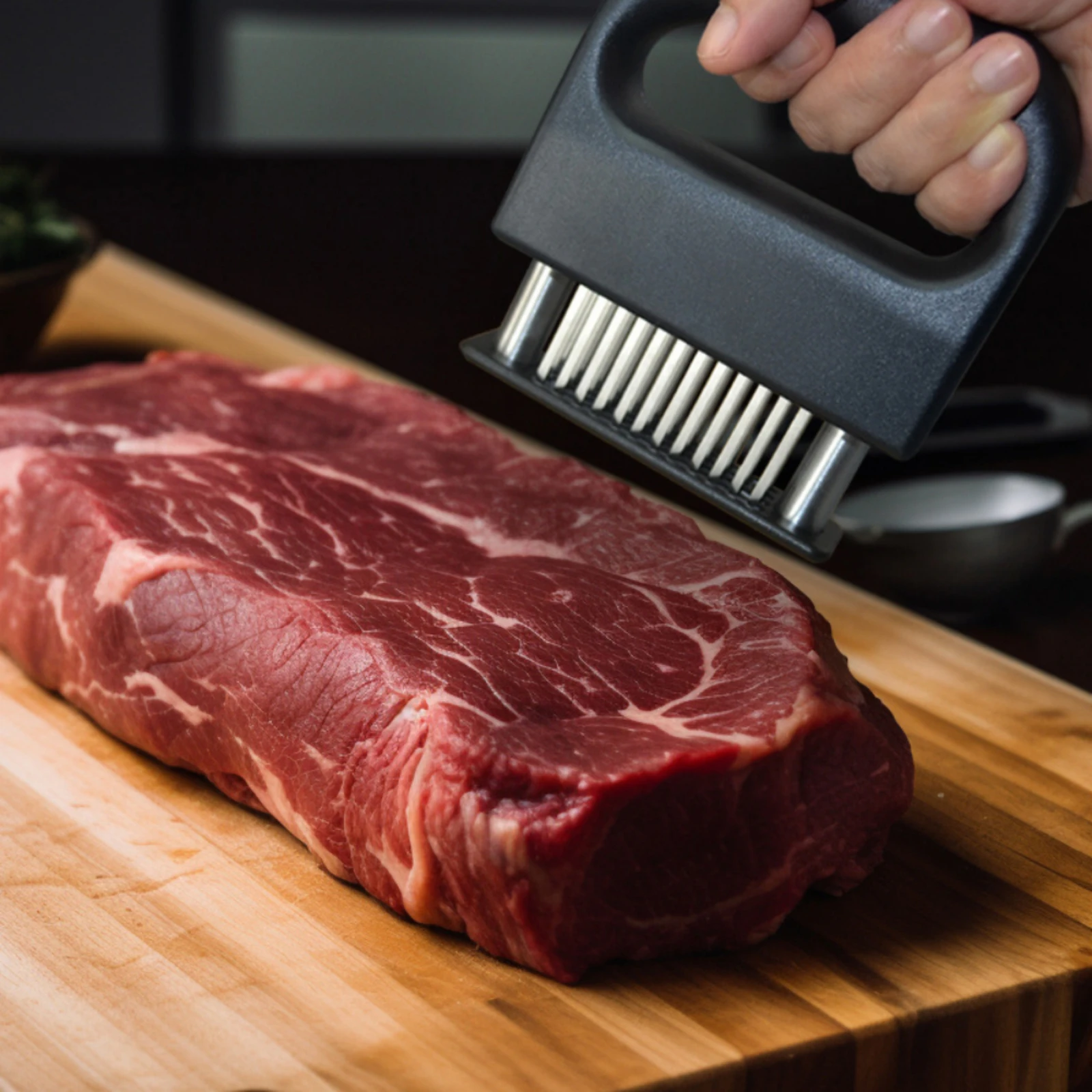 Fleischklopfer 48 Stahl Nadeln Fleischklopfer Steak Weichmacher Stampfer Küche Kochen Werkzeuge Hammer Gadgets L8O3