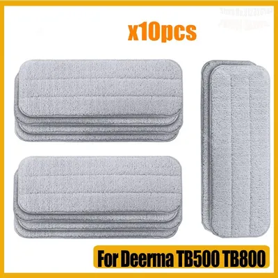Für xiaomi mijia deerma tb500 tb800 mop tuch pads wassers pray mop 360 rotierender reinigungs tuch kopf holz kohle faser tuch Image