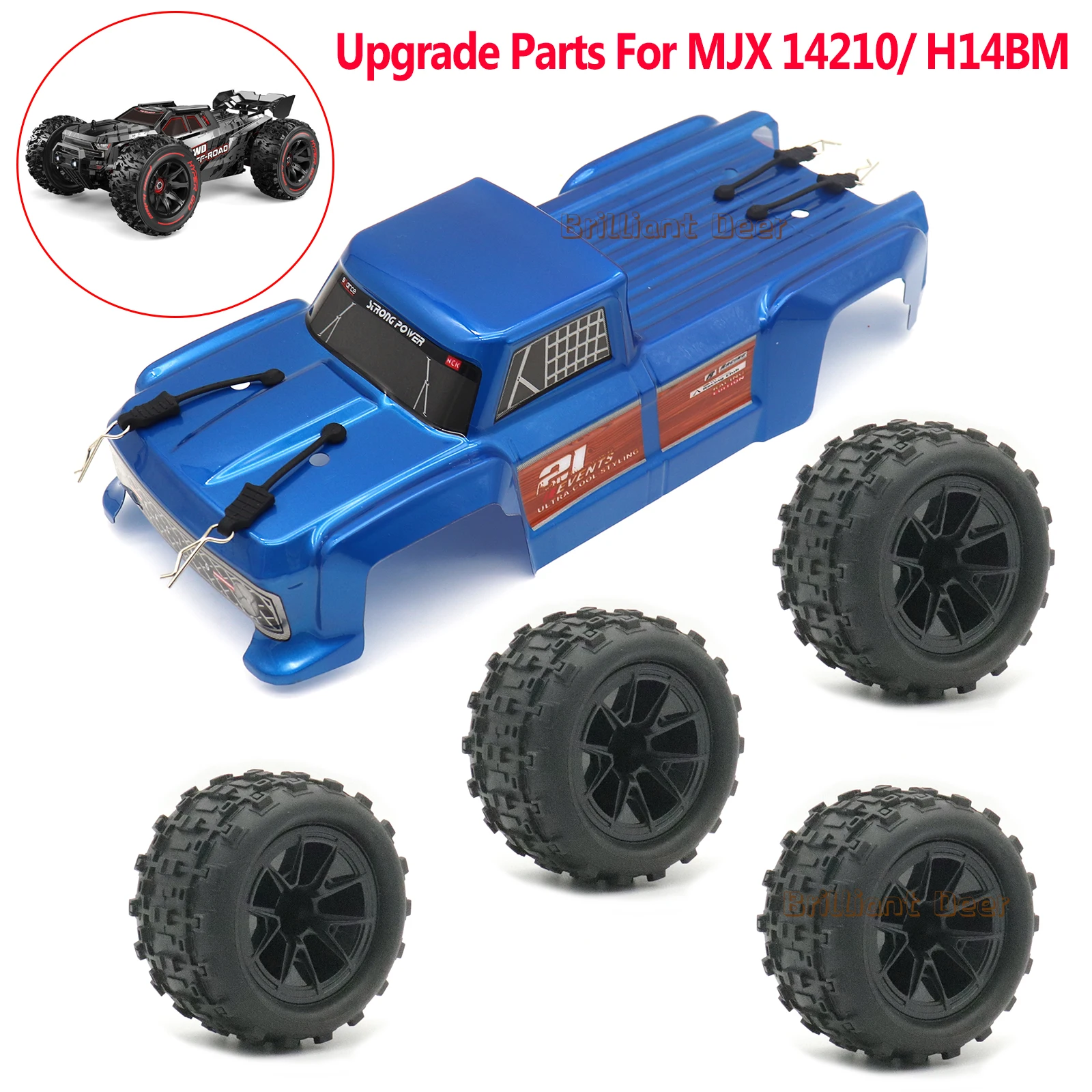 Monster Truck Karosserie-Radreifen für MJX Hyper Go 14210 H14BM 1/14 RC Car Upgrade Teile Zubehör Spielzeug-Hobbys