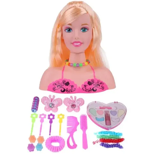 Spaß Halbkörper Make-up Frisur Puppe Mannequin Kopf so tun als würden sie Spielzeug für Kinder