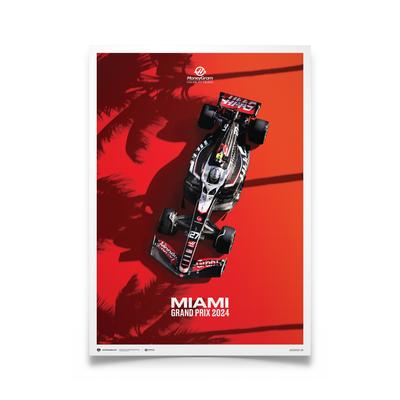 Haas F1 Miami Grand Prix 2024 Poster Image