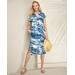 Draper's & Damon's Women's Tie-Dye Print Short-Sleeve Dress - Multi - M - Misses