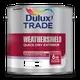 Dulux Trade Weathershield Quick Dry Exterior Paint, Pure Brilliant White - Satin 5L, Paints, Door Paint, Window Paint