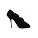 Dolce & Gabbana WoMens Black Cordonetto Ricamo Pump Open Toe Shoes - Size EU 40