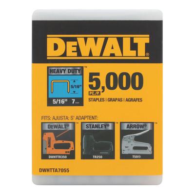 DeWalt 5/16" Heavy-Duty Staples with Reusable Plastic Case - 5,000/Pack