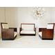 Art Deco Living Room Set Cube Chairs and Sofa