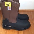Carhartt Shoes | Carhartt Waterproof Insulated 11-Inch Steel Toe Wellington | Color: Black/Brown | Size: 9.5