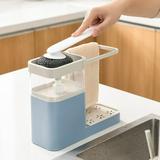 Specollect Soap Dispenser - Premium Quality Dish Soap Dispenser for Kitchen - Sponge Holder Sink Dish Washing Soap Dispenser